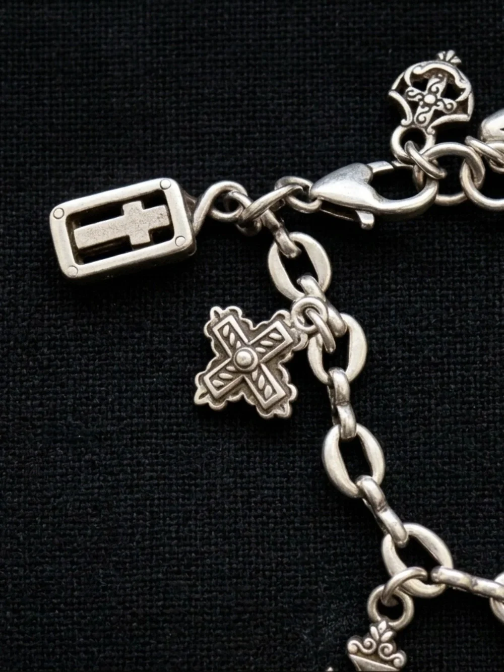 Brighton Eternity Cross Charm Bracelet 2513 - Picture 2 of 3